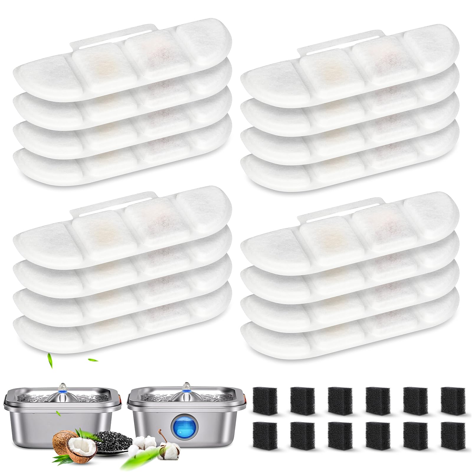 KTNAid Pawtners WF008A filters 12-pack for clean pet water filtration