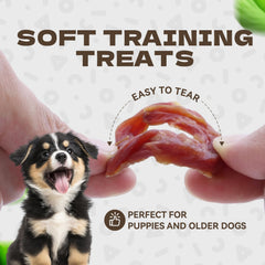 KUADELRO Duck Rings rawhide-free option for safer chews
