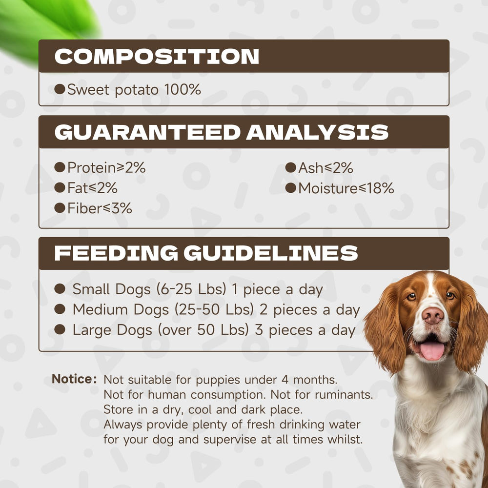 KUADELRO Sweet Potato Dog Treats skin and coat benefits visible.