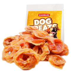 KUADELRO Chicken Rings packaging, resealable bag for easy rewards and storage