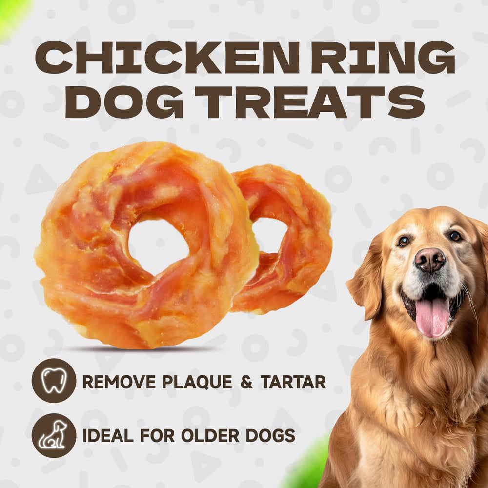 KUADELRO Chicken Rings ring shape detail suitable for longer chewing sessions