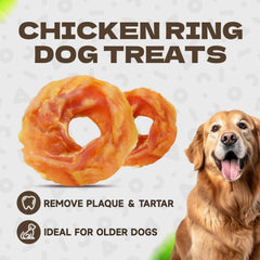 KUADELRO Chicken Rings ring shape detail suitable for longer chewing sessions