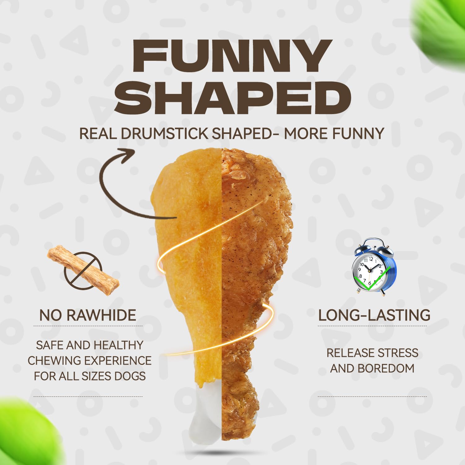 KUADELRO dental-health dog chews close-up for fresh breath and oral care.