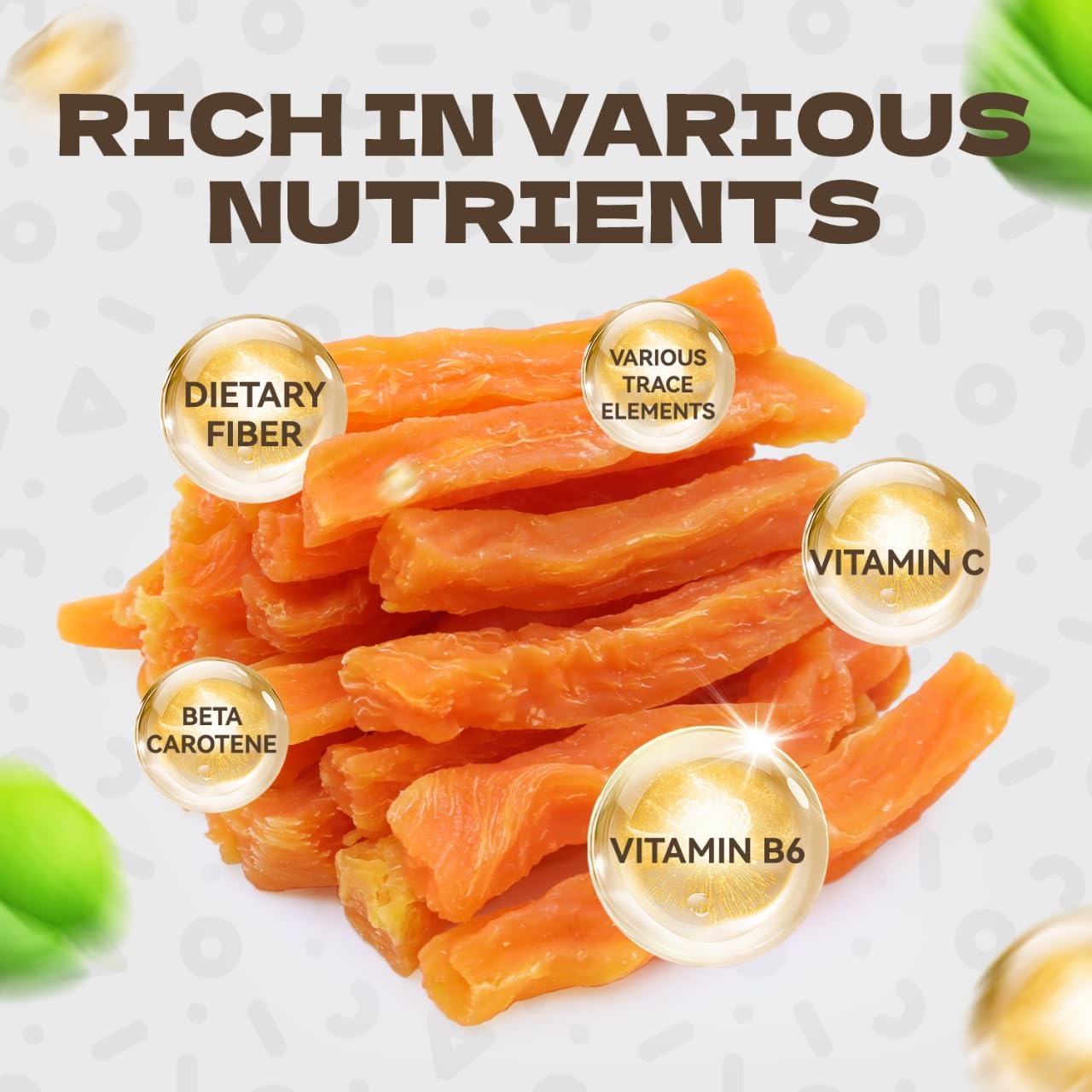 KUADELRO single-ingredient beta-carotene image, orange color indicating natural nutrient boost.