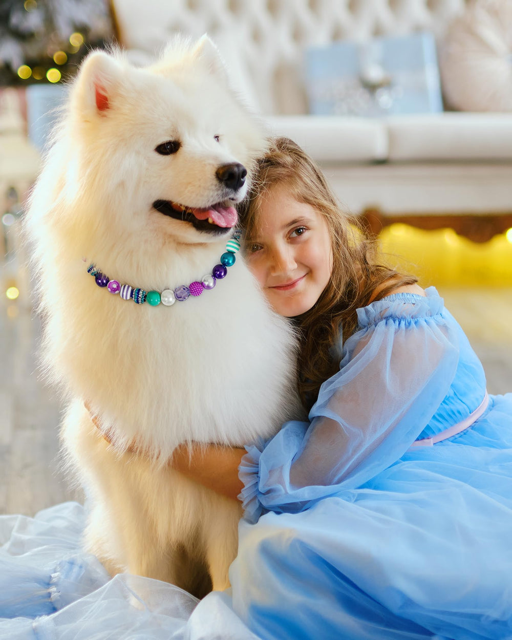 KUDES 20mm bead collar offers durable style for medium and large dogs.