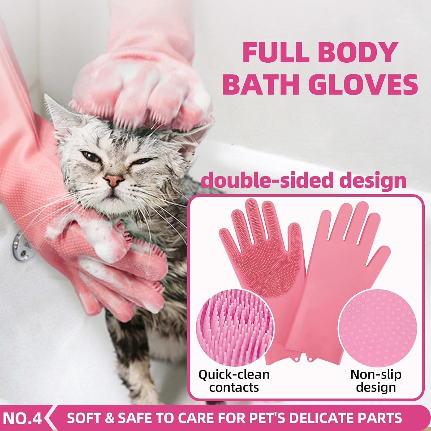 KUEIOX deshedding brush pink removes loose hairs during grooming sessions