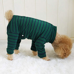 Kukaster Pet recovery suit fabric closeup shows soft breathable cotton