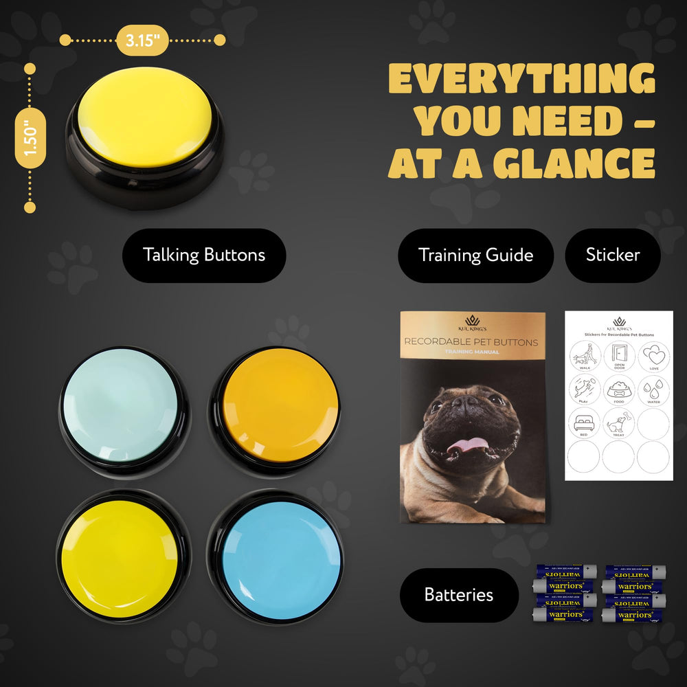 KUL KING'S color-design yellow and blue training buttons improve visibility.