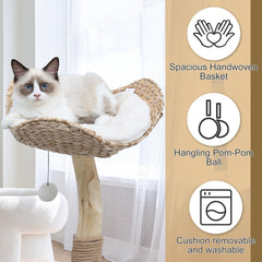 KULAMOON cat tree modern decor blends with home interiors.