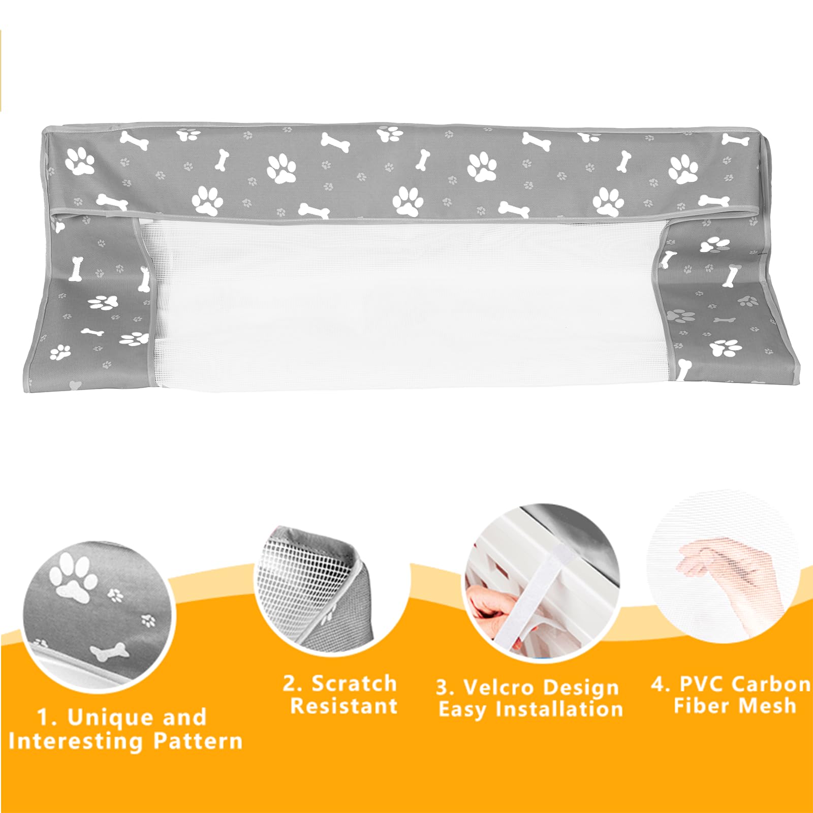 KUMOUARTS dog playpen top cover 36in gray UV protection blocks sun safely