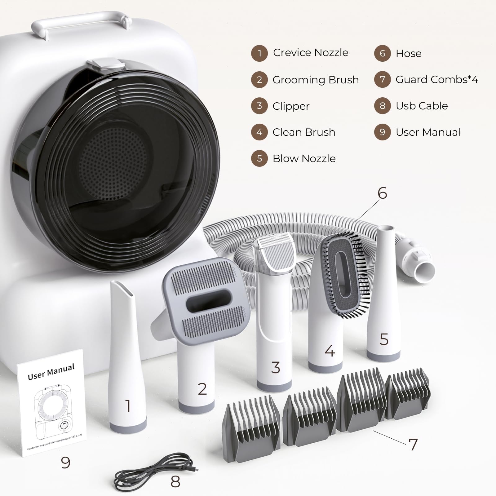KungFuPet low-noise-operation suits sound-sensitive pets