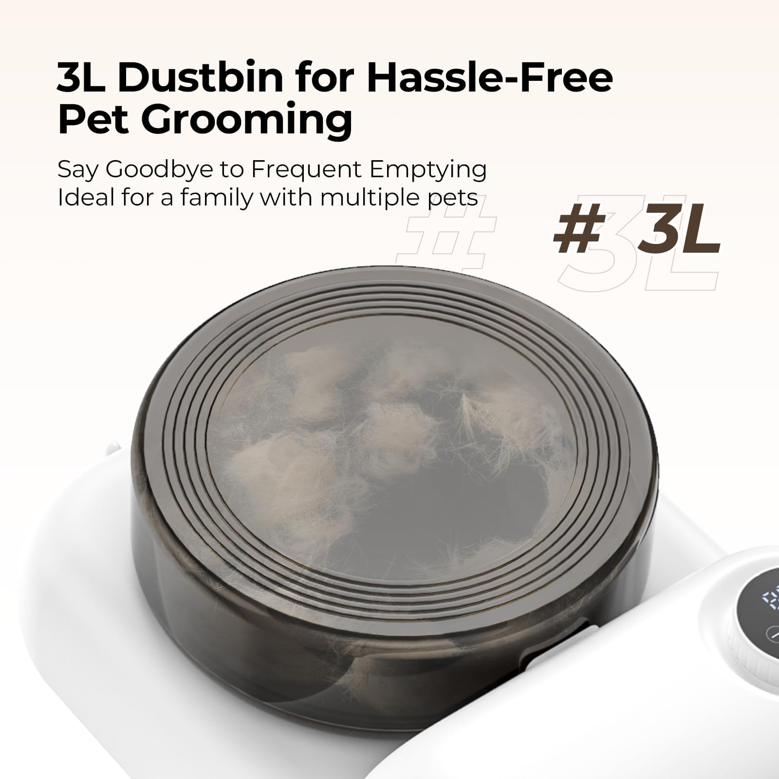 KungFuPet rapid-drying-settings enable quick fur drying