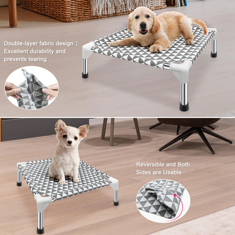 Kuntrust elevated bed showing tool-free assembly