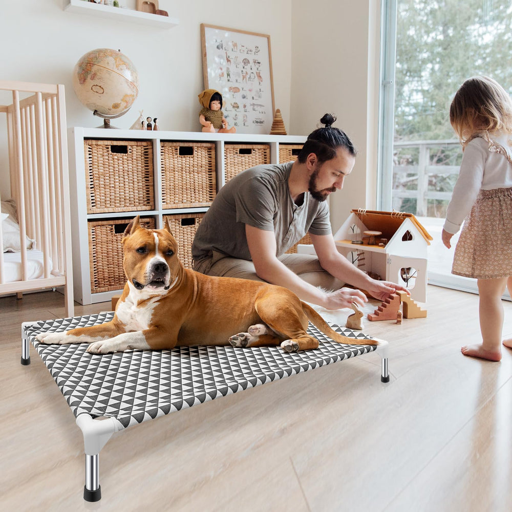Kuntrust elevated dog bed large capacity up to 100 lbs