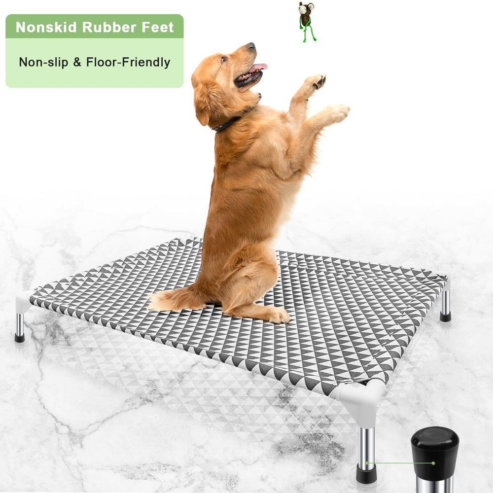 Kuntrust elevated dog bed lightweight portable for picnics and camping