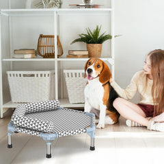 Kuntrust orthopedic bed small elevated six-sided design keeps joints off damp ground.