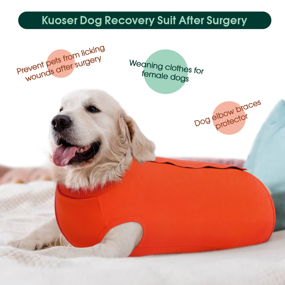Kuoser anti-licking sleeve helps prevent licking and chewing for safer recovery.