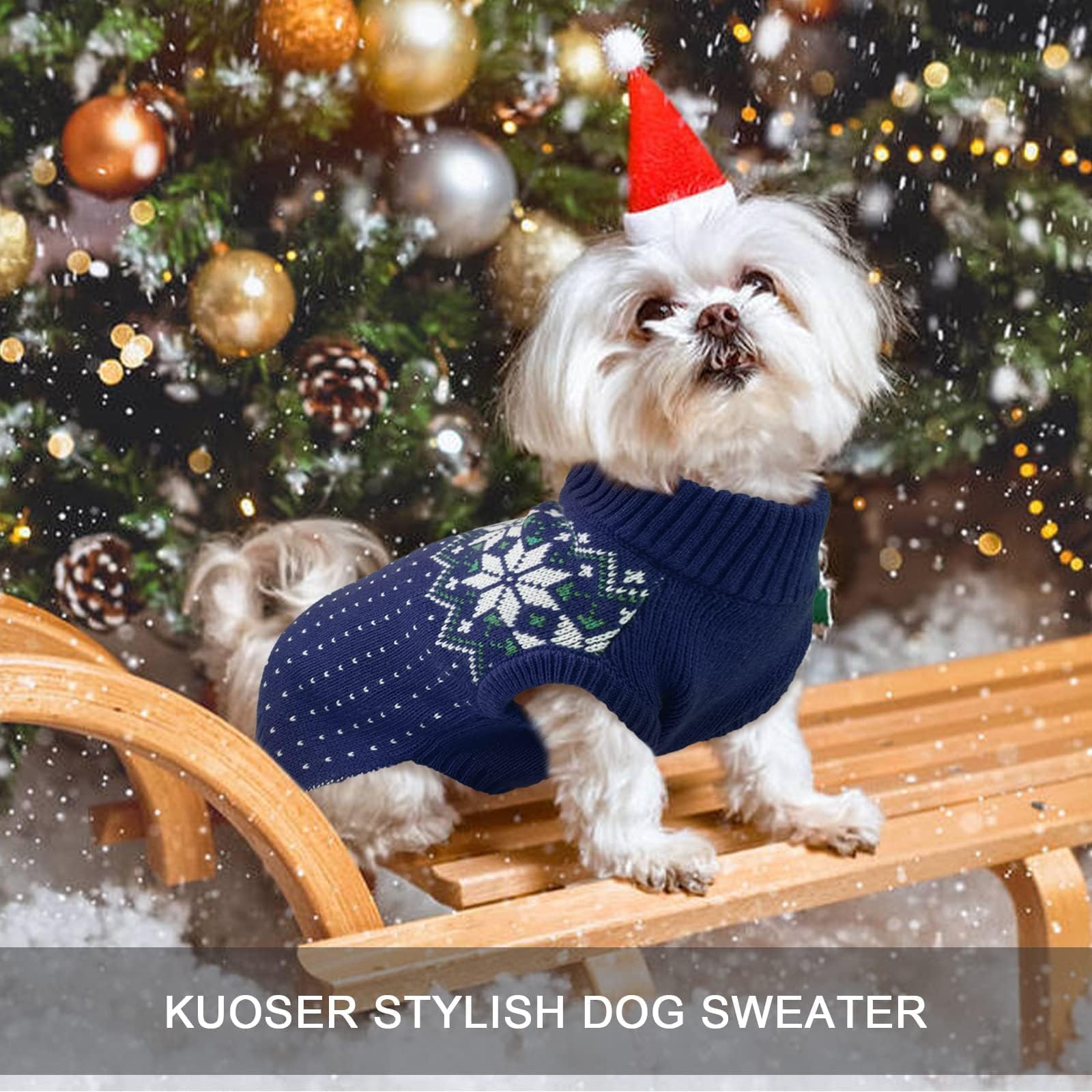 Kuoser size chart image showing XS-XL range for small to large dogs.