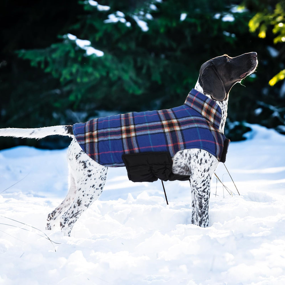 Kuoser dog coat leash hole back enables quick harness connections