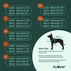 Kuoser dog coat with reflective strips for safer low light walks