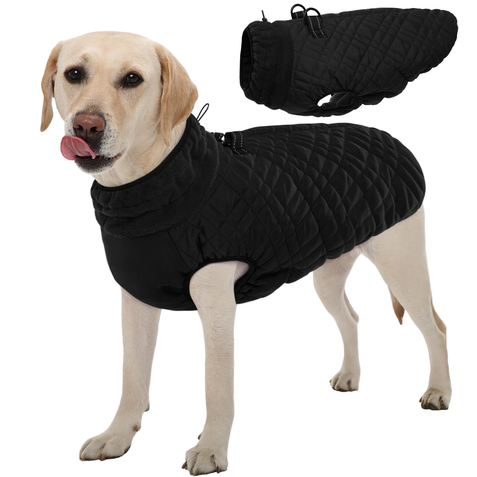 Kuoser dog jacket waterproof outerwear keeps large dogs dry