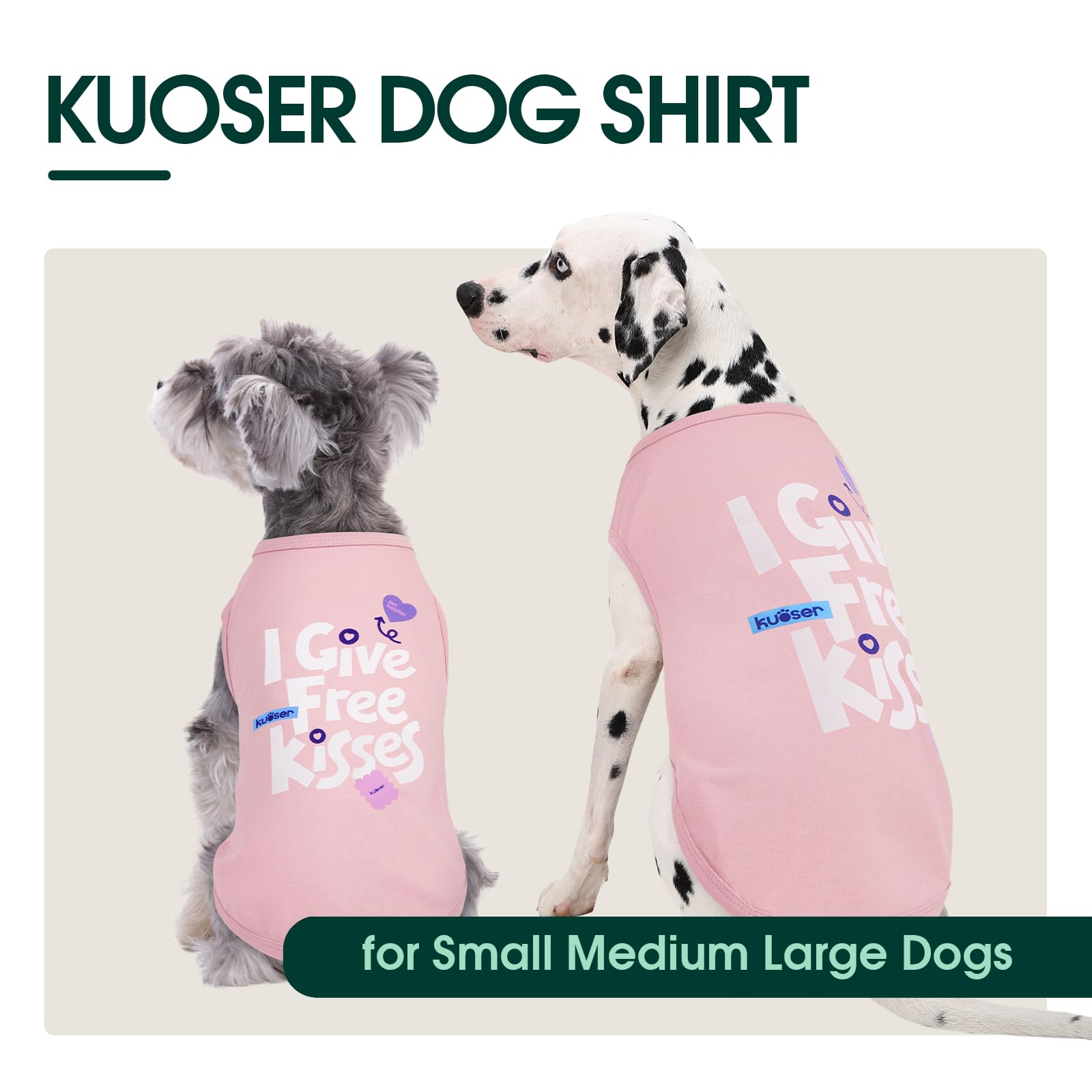 Kuoser dog shirt holiday look worn during Christmas for festive style.