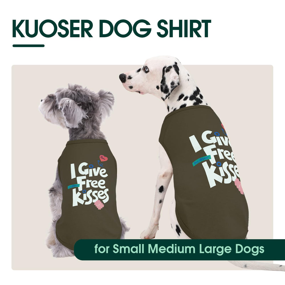 Kuoser dog shirt on-walk displays lightweight comfort and freedom of movement.