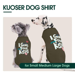 Kuoser dog shirt on-walk displays lightweight comfort and freedom of movement.