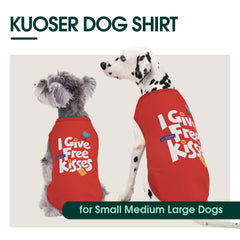 Kuoser dog shirt sleeveless vest design illustrating full range of motion