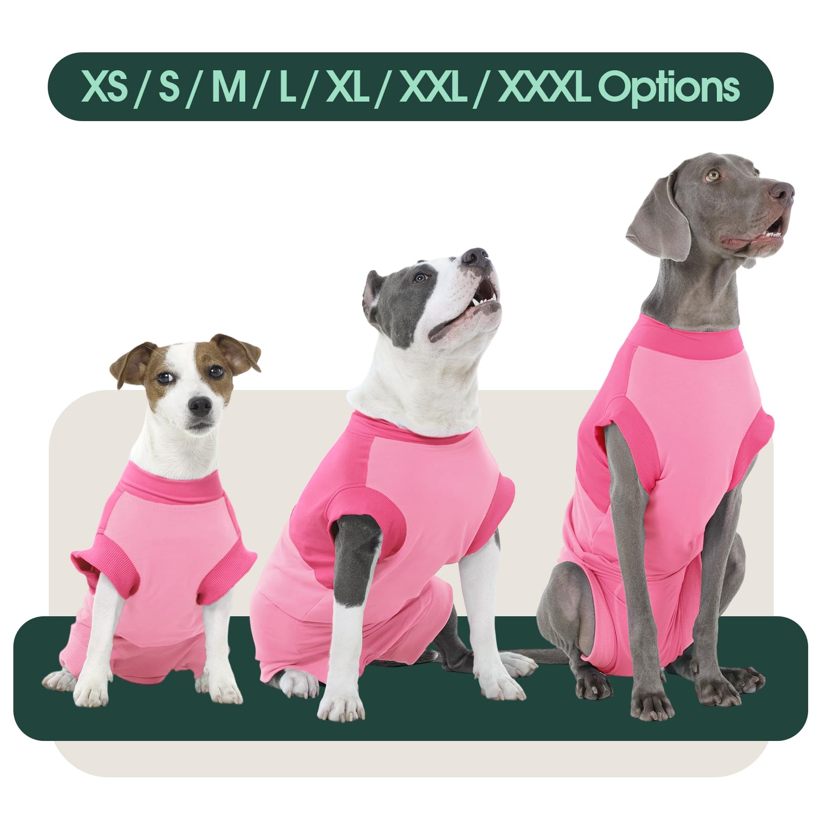 Kuoser back zipper design enables easy dressing for post-op care.
