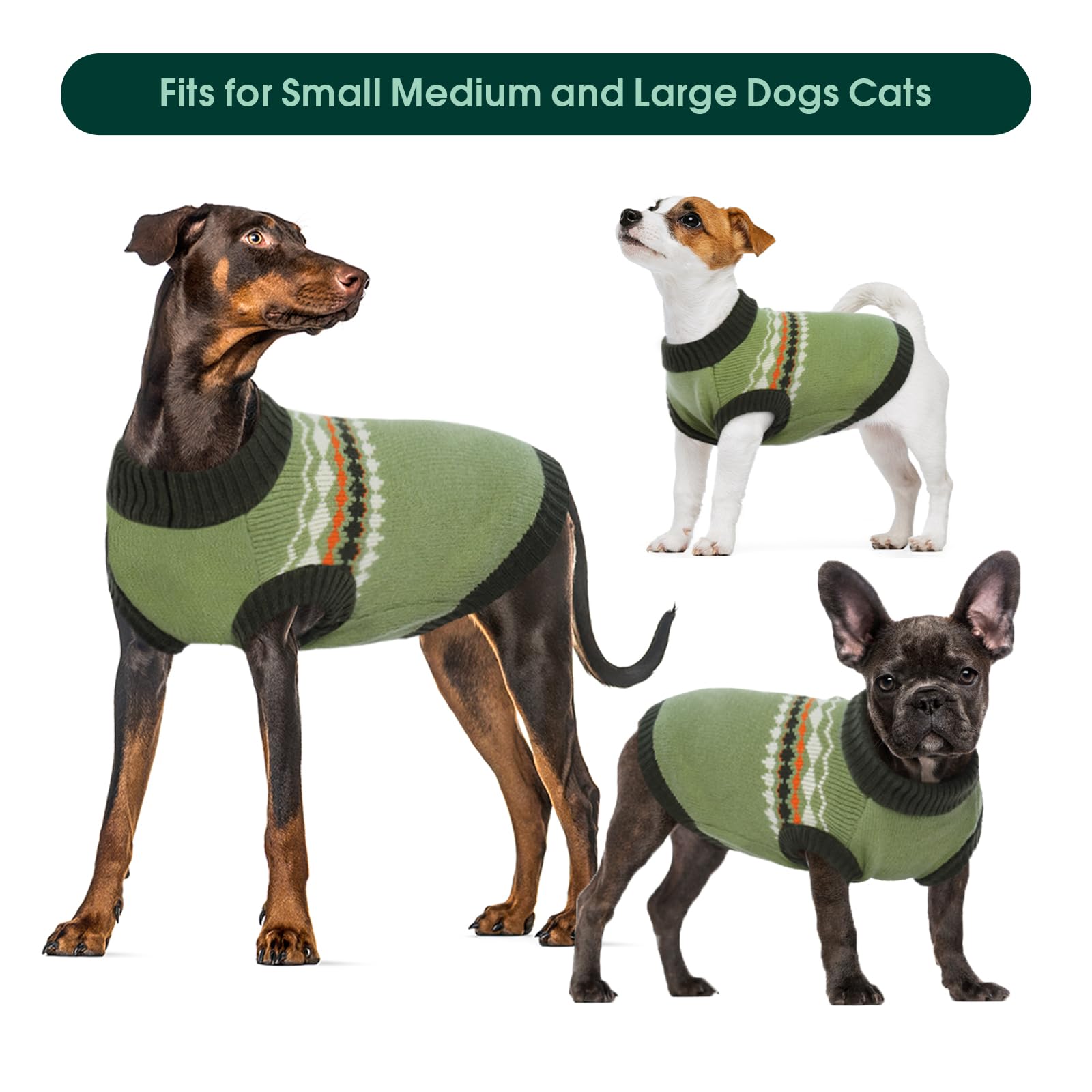 Kuoser dog sweater holiday style worn for events and daily wear