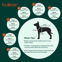 Kuoser dog sweater knit texture closeup highlights soft fabric and quality stitching