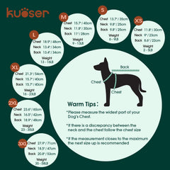 Kuoser dog sweater red sleeveless back view with leash hole for easy harness use.