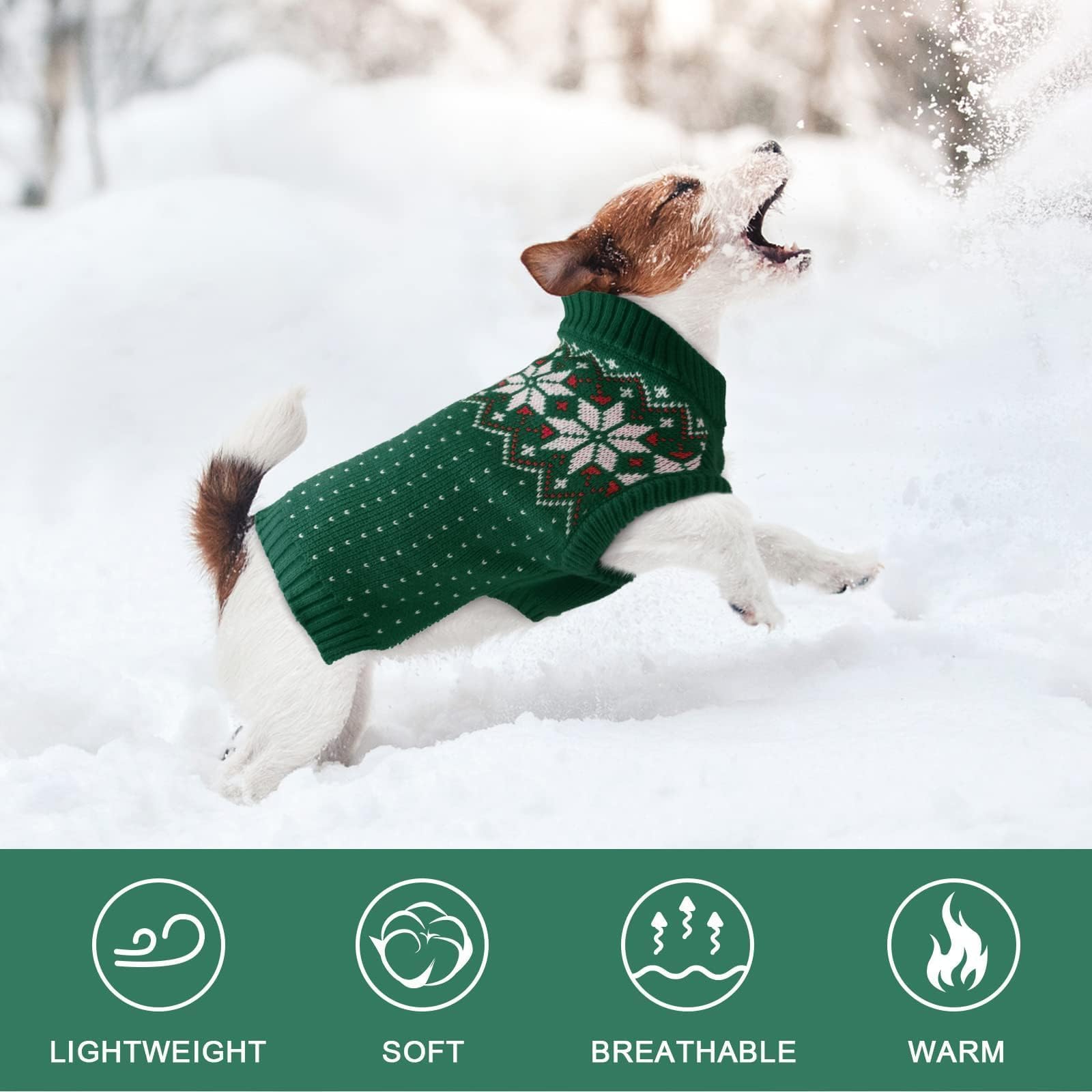 Kuoser turtleneck design is easy to pull over and comfortable.