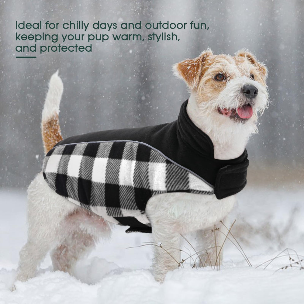 Kuoser dog winter coat adjustable neck and chest for secure fit.