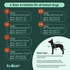 Kuoser harness-hole detail shows easy leash-compatible, secure fit