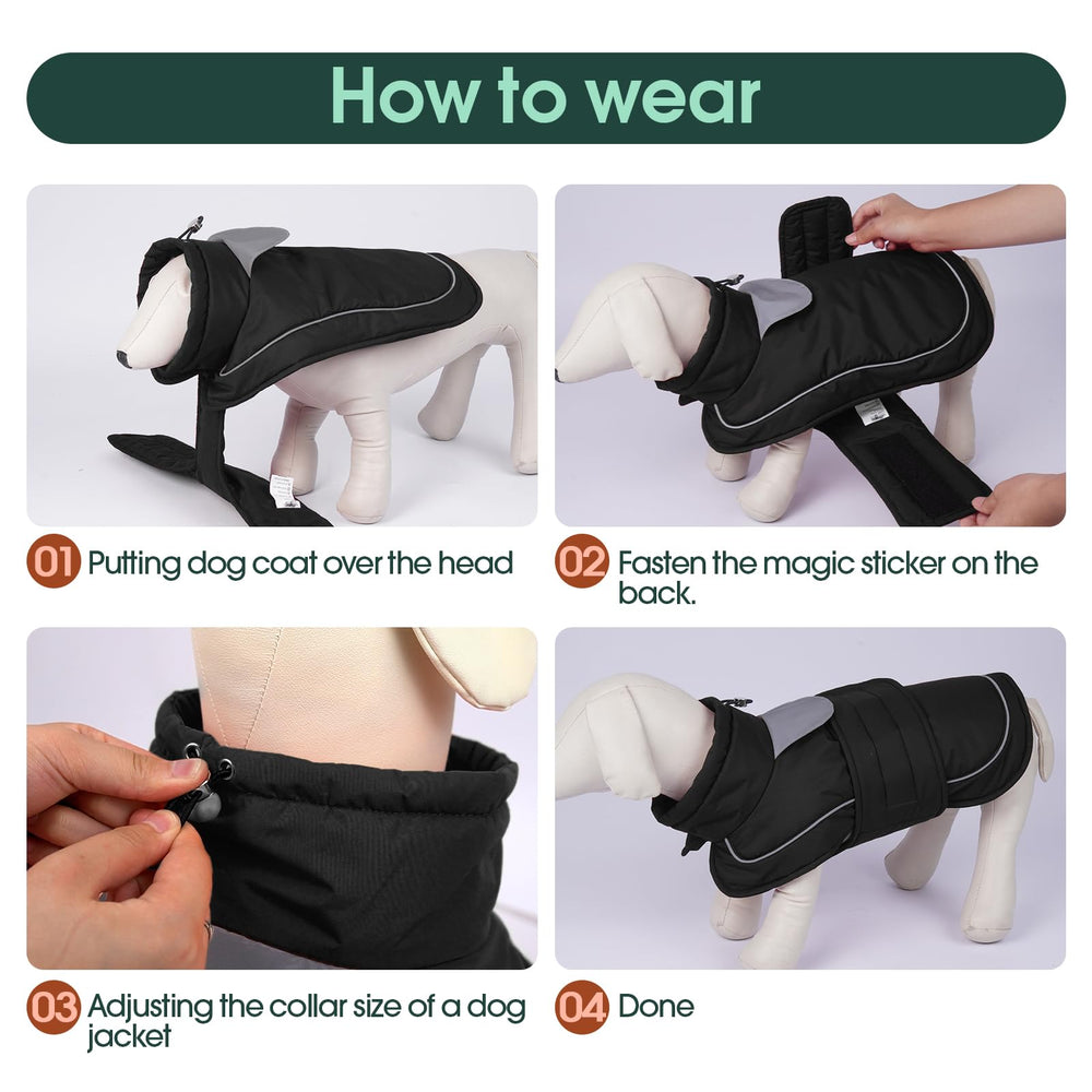 Kuoser size range S-3XL ensures a snug fit for most dogs