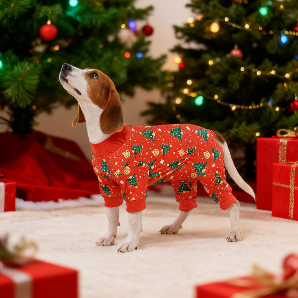 Kuoser dog winter pajamas Christmas pattern enhances festive photos and family moments