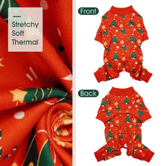 Kuoser dog winter pajamas four-legged design helps prevent slipping and traps warmth