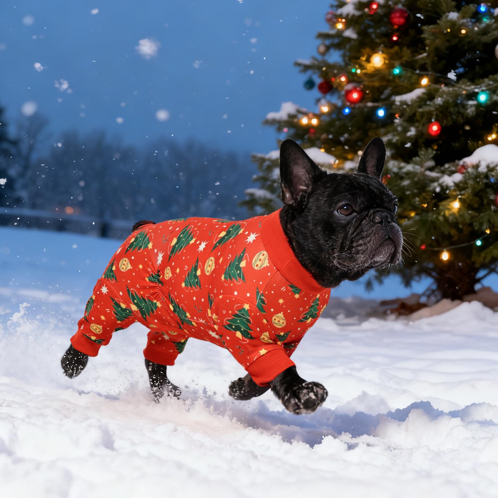 Kuoser dog winter pajamas potty opening for convenient bathroom breaks