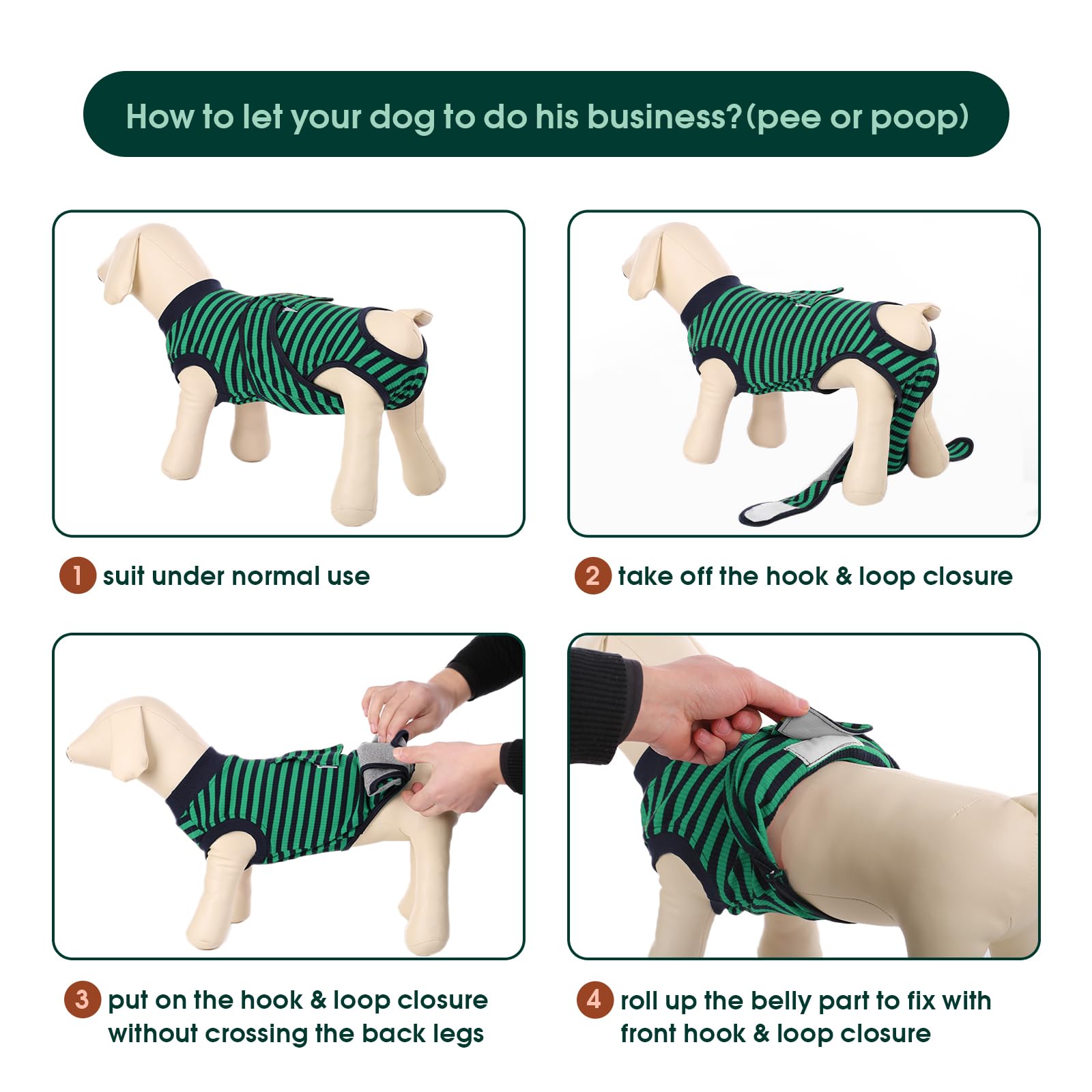 Kuoser Recovery Suit cone-alternative fit prevents licking while easing movement.