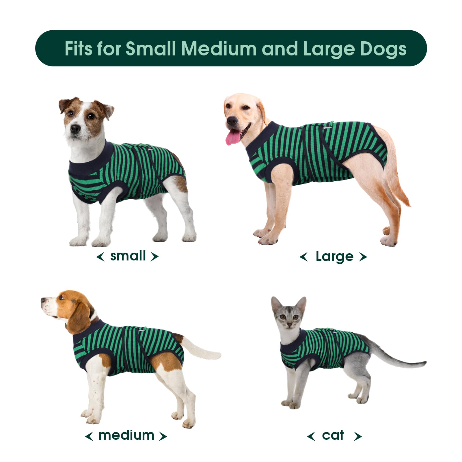 Kuoser Recovery Suit dog bodysuit closeup highlights breathable fabric for comfort.