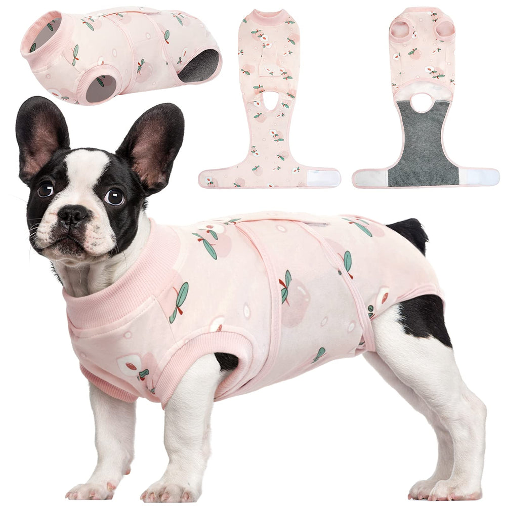 Kuoser Recovery Suit dog front view protects wounds during recovery.