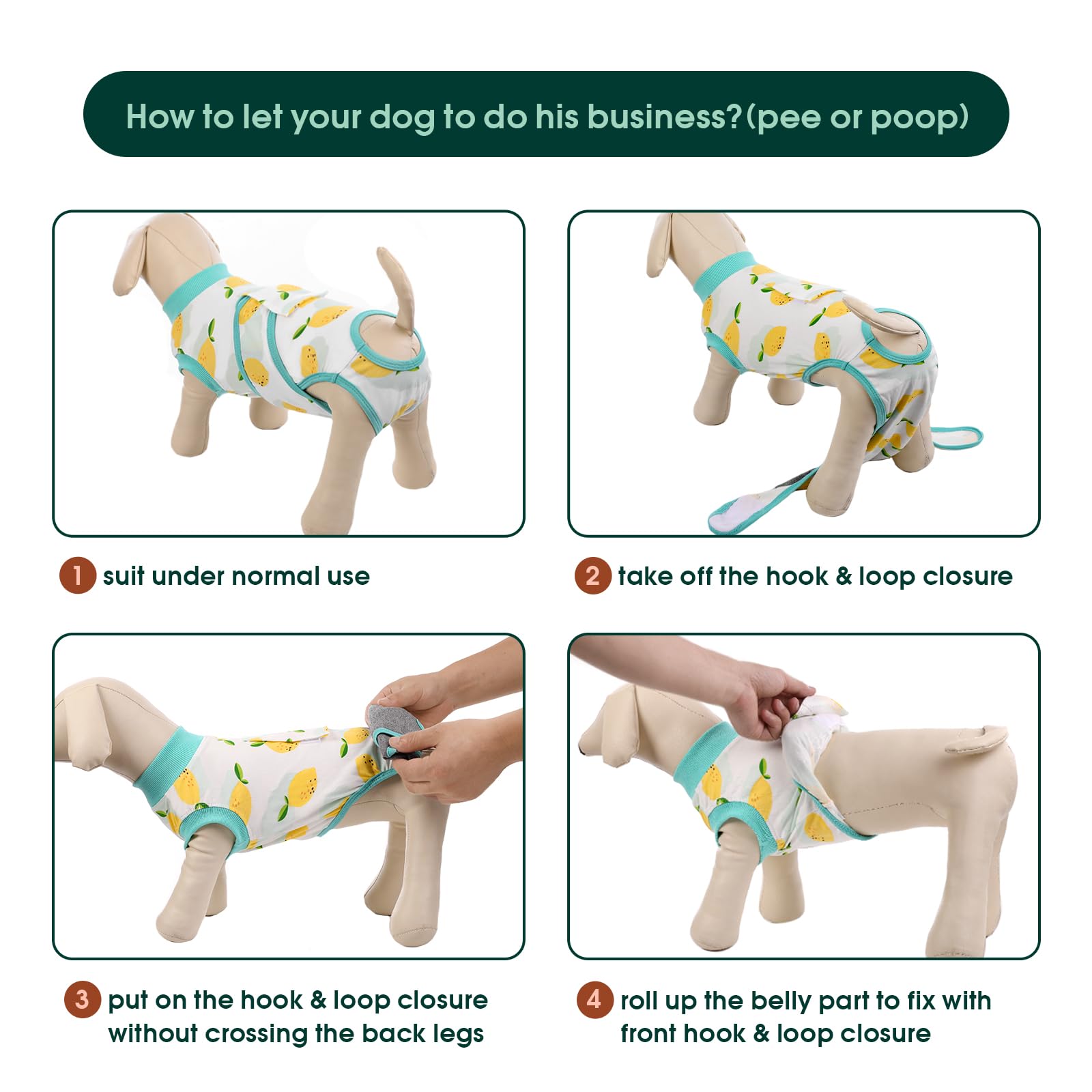 Kuoser Recovery Suit post-surgery use guards wounds while keeping your dog comfortable.