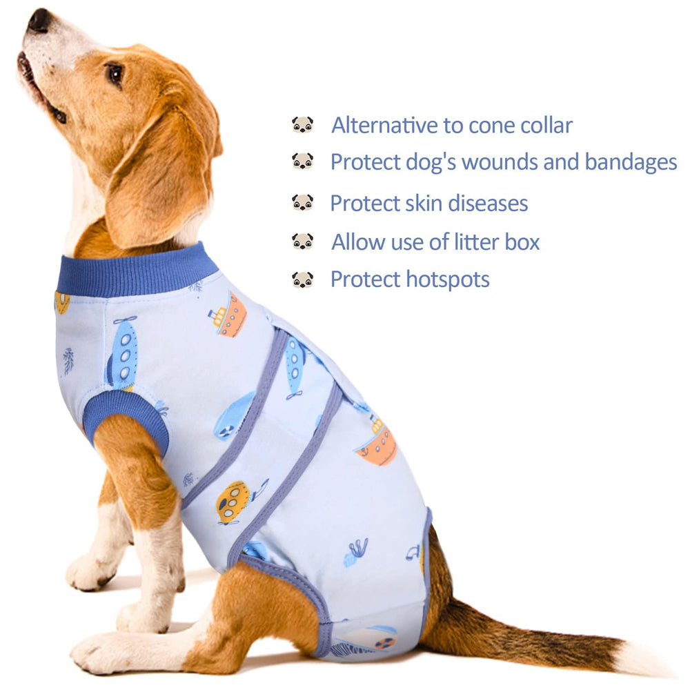 Kuoser Recovery Suit size-guide display with XS-XXL.