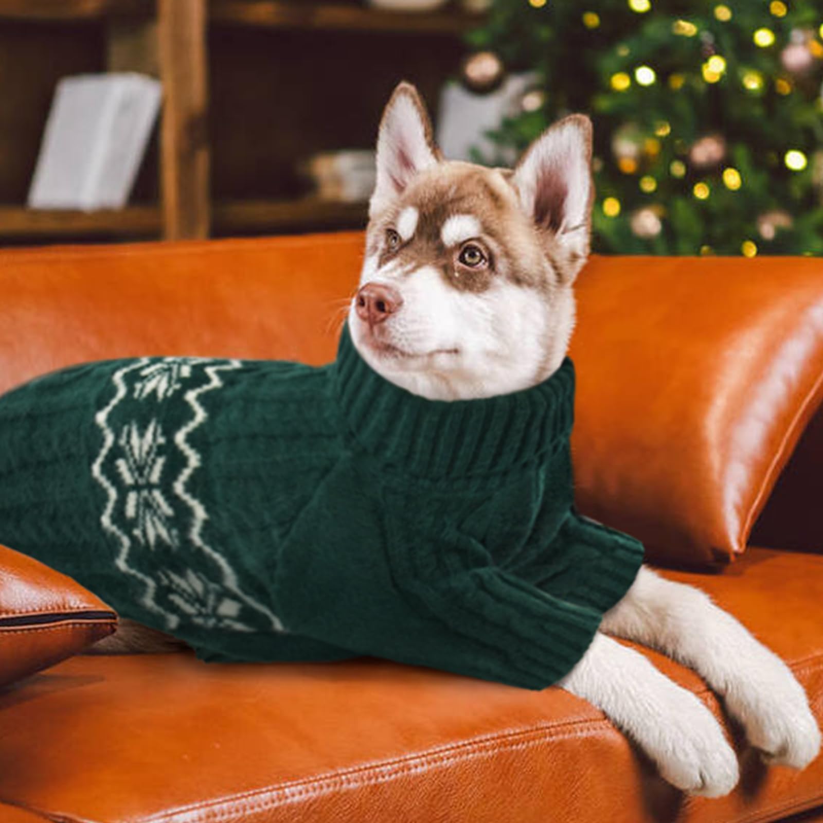 Kuoser Small Dog Sweater Green S packaging display ready for gifting and shelf appeal.