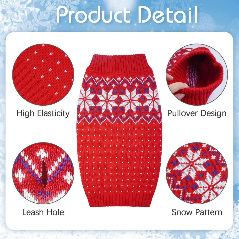 Kuoser soft-knit dog sweater with turtleneck provides cozy comfort for chilly evenings.