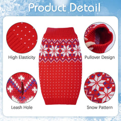 Kuoser soft-knit dog sweater with turtleneck provides cozy comfort for chilly evenings.