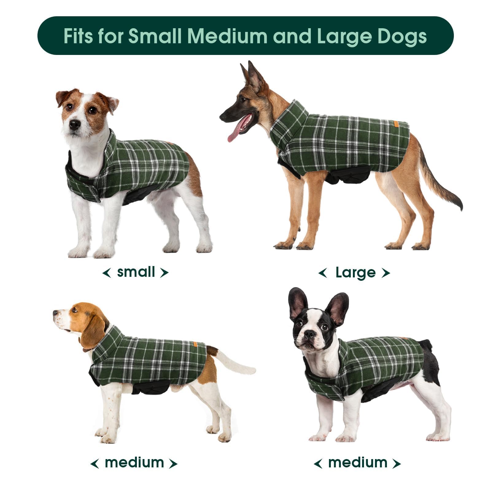Kuoser double-layer fleece lining adds extra warmth for cold days.
