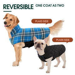 Kuoser Warm Dog Coat magic stickers at neck and belly ensure easy secure fit.